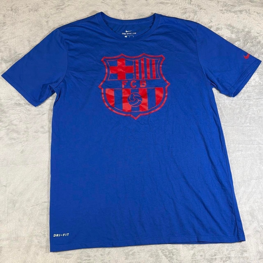 Vintage Nike FC Barcelona Dri-Fit Tee | Royal Blue | Large